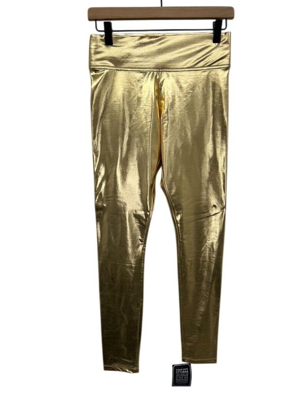 NicoBlu Roxana Gold Leggings NWT Small